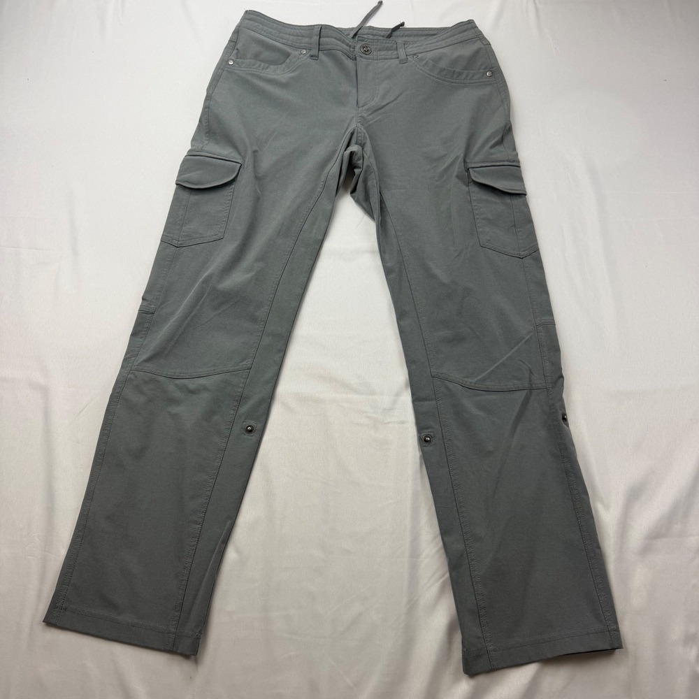 Kuhl Splash Cargo Pants Women 8 Short Gray Roll Up Hiking Outdoor 6326